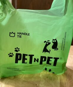 PET N PET Poop Bags Unscented | Dog Poop Bags with Tie Handles | USDA Certified 38% Biobased Dog Waste Bags | Cat Poop Bags | Durable Dog Bags for Poop | Easy Dispensing 200 Counts Poop Bags for Dogs 200 Count (Pack of 1) 31 61uLOdpzdiL
