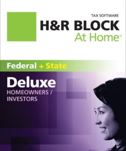 H&R Block At Home 2011 Deluxe + State (Old Version) PC/Mac Disc