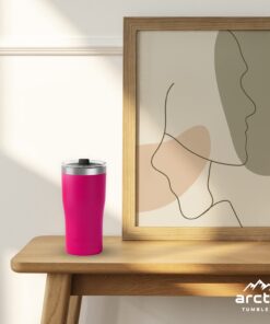 Arctic Tumblers | 30 oz Matte Pink Insulated Tumbler with Straw & Cleaner - Retains Temperature up to 24hrs - Non-Spill Splash Proof Lid, Double Wall Vacuum Technology, BPA Free & Built to Last 30 oz Tumbler Matte Pink Powder Coat 19 61uODSyXVPL