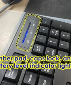 Loigys Wireless Keyboard, 2.4G Full-Sized Ergonomic Wireless Computer Keyboard with Wrist Rest for Windows, Mac OS Laptop/PC/Desktop/Notebook (Black) Black 33 61uOFKPtIgL