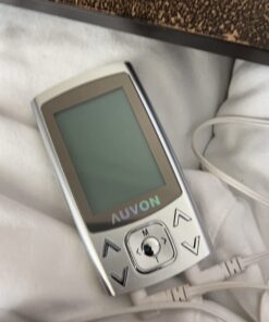 AUVON Dual Channel TENS EMS Unit 24 Modes Muscle Stimulator for Pain Relief, Rechargeable TENS Machine Massager with 12 Pads, ABS Pads Holder, USB Cable and Dust-Proof Storage Bag A Sliver 33 61uRVo9HCZL