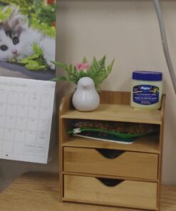 Lipper International 1804 Bamboo Wood 4-Tier Desk and Office Supply Organizer, 7 5/8" x 5 1/8" x 8 1/4" Standard Packaging 13 61uRb2AboBL