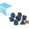 Chessex Polyhedral 7-Die Scarab Dice Set - Royal Blue with Gold CHX 27427 15 61uS13VD6L