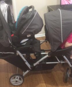 Graco DuoGlider Double Stroller | Lightweight Double Stroller with Tandem Seating, Glacier 70 61uSeVG3LYL