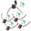 Qiorange 12 Gauge ATC Fuse Holder Box In-Line AWG Wire Copper Blade Standard Plug Socket 12V 30A (5-Pack) 20 61uSoFThjHL