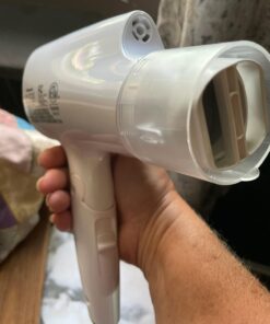 Panasonic nanoe Salon Hair Dryer with Oscillating Quick Dry Nozzle, Folding Hair Dryer for Travel and Home, 3 Airflow Settings for Easy Styling and Healthy Hair - EH-NA2C-W (White) Compact Hair Dryer w/ 1 attachment 50 61uU2PjKSRL