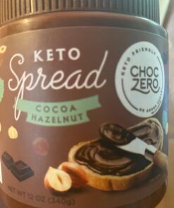 ChocZero Milk Chocolate Hazelnut Spread - Keto Friendly, No Sugar Added, Best Low Carb Dessert, Perfect Topping for Almond Flour Pancakes, Naturally Sweetened with Monk Fruit (1 jar, 12 oz) 29 61uUFgiCP1L