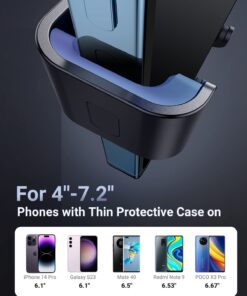 UGREEN Car Vent Phone Mount Air Vent Clip Cell Phone Holder Gravity Auto Lock Compatible with iPhone 15 14 Pro Max 14 Plus, iPhone 13 12 11 Pro Max XR XS 8 7 Plus, Samsung Galaxy S22 Smartphone Black 19 61uUQNwbWyL