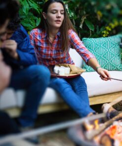 Tapirus Marshmallow Roasting Sticks | Set of 4 Extra Long Retractable Campfire Sticks | Protect Kids with Insulated Handles | Extendable Smore & Hot Dog Skewers | Heavy Duty Metal Camping Accessory 39 61uVR8ACJvS