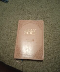 KJV Holy Bible, Giant Print Full-size Faux Leather Red Letter Edition - Thumb Index & Ribbon Marker, King James Version, Pink Leather Bound 50 61uXcM6EaoL