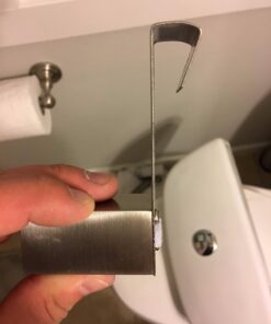 SmarterFresh Easy-Install Cloth Diaper Sprayer for Toilets – Luxury Handheld Bidet Attachment – Multi-Use Toilet Faucet with Simple Pressure Control (Curved Sprayhead) Stainless Steel 51 61uZDG9mGmL