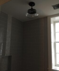 CLAXY Vintage Metal Glass Ceiling Light 1-Light Pendant Lighting Chandelier Oil-Rubbed Bronze 34 61uZOsjyOyL