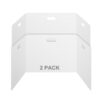 Privacy Shields 2 Pack Durable Easy Carry Plastic Desk Dividers-Easy to Disinfect Classroom Dividers-Portable Divider-Re-usable Privacy Divider Clear 2 Pack 12 61uZp5G9LsL