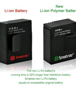 Alternative view of Smatree Battery for Gorpo Hero 3/Hero3+ Camera, 1290mAh, Long Battery Life, 2 Pack Rechargeable