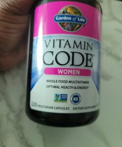 Garden of Life Multivitamin for Women, Vitamin Code Women's Multi, Whole Food Womens Multi, Vitamins, Iron, Folate not Folic Acid & Probiotics for Womens Energy, Vegetarian Supplements, 120 Capsules 120 Count (Pack of 1) 45 61ube7cgML 1