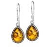 Sterling Silver Amber Classic Teardrop Earrings 16 61ubnmhfsgL