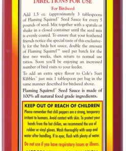 Cole's FS16 Flaming Squirrel Seed Sauce, 16-Ounce 1 21 61ucPolXv L