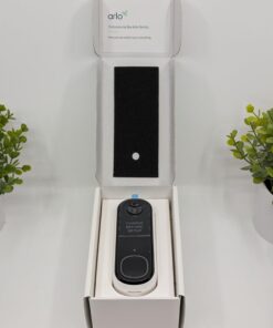 Arlo Video Doorbell 2K (2nd Generation) – Battery Operated or Wired Doorbell, Smart Wi-Fi, Two-Way Audio, Night Vision, Security Camera, Surveillance, White – AVD4001 52 61udcTNm8JL