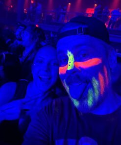 UV Glow Blacklight Face and Body Paint - Neon Fluorescent (0.34oz (Pack of 6)) 0.34 Ounce (Pack of 6) 43 61ug8F3u3EL