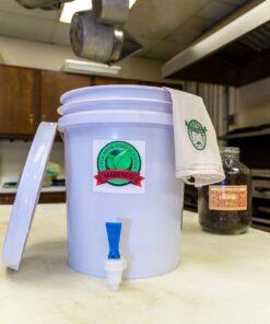 Alternative view of One 5-Gallon-sized Cold-brew Coffee Brewer/Dispenser including One Restaurant-sized Madesco "Big Daddy" Reusable Filter w/Liners