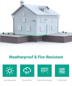 Alternative view of ANNKE 4 Pack 30M/100ft All-in-One Video Power Cables, BNC Extension Surveillance Camera Cables for CCTV Security DVR System Installation, Free 8 x BNC Connectors and 100pcs Cable Clips Included Black-100ft/30M