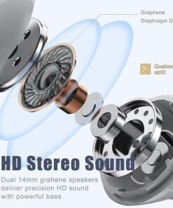 Wireless Earbuds Bluetooth 5.3 Headphones Touch Control with Wireless Charging Case IPX7 Waterproof Stereo Earphones in-Ear Built-in Mic Auto Pairing Noise Cancelling Headset for iOS/Android White-1 8 61ujRLbaxDL