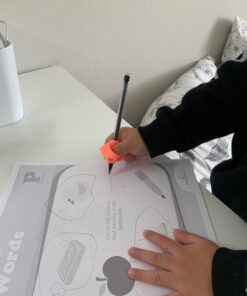 Firesara Pencil Grips, Original Breakthrough Assorted Writing Aid Grip Trainer Posture Correction Finger Grip for Kids Preschoolers Children Adults Special Needs for Lefties or Righties(4PCS) Blue 38 61ulgDUKPRL