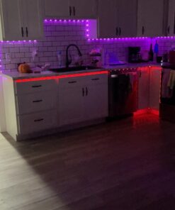 KSIPZE 100ft Led Strip Lights RGB Music Sync Color Changing,Bluetooth Led Lights with Smart App Control Remote,Led Lights for Bedroom Room Lighting Flexible Home Décor 29 61uliAGa81L