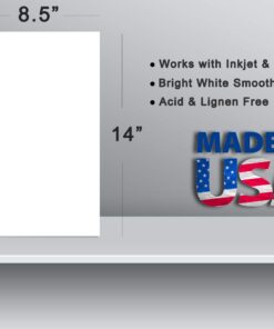 8 1/2" x 14" Legal Sized White Colored Cardstock - 250 Sheets Pack - 65lb Cover - Perfect for Documents, Programs, Menus 5 61ulu99qOwL
