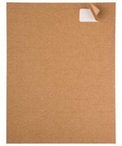 JAM PAPER Return Address Labels - Standard Mailing - 1 x 2 5/8 - Brown Kraft - 120 Shipping Labels/Pack 2 5/8" x 1" Labels 12 61umIT2EDL