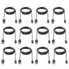 Smays Micro USB Cable 3ft Charging Cord 12-Pack Bulk Black 45 61umVOBOZL