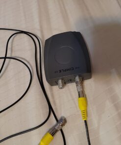 THE CIMPLE CO RF Modulator - RCA Composite to RF Coaxial - Converts Standard Definition Signals to Coax, Includes AV Cable 15 61umfoxlHoL