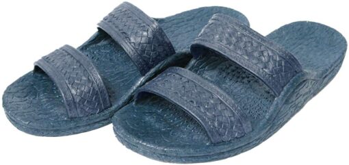 Pali Hawaii Unisex Adult Classic Jandals Sandals 7 Navy