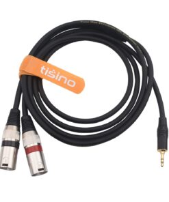 tisino 3.5mm to Dual XLR Stereo Cable 1/8 inch Mini Jack to 2 XLR Male Y Splitter Adapter Cord- 10 FT 10 feet 8 61uoLxLiNUL