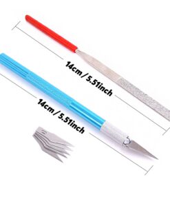 Rustark 9Pcs Gundam Model Tools Kit Hobby Building Tools Craft Set for Basic Model Building, Repairing and Fixing 23 61uoYGmDAL