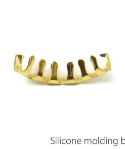 metaltree98 Plain Grillz 14k Gold Plating Upper Top Grillz Teeth 2pc Molding Bar L001G / Made in Korea 6 61uowQbO0OL