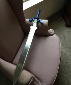 Zelda Link Master Sword Twilight Princess Fantasy Sword with Plaque - Blue (Blue) 83 61upJdh8aJL