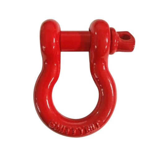 Smittybilt 13047R D-Ring Shackle 3/4" Threaded Pin 4.75 Ton Rating Red 3/4" Gloss Red