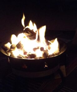 Heininger 5995 58,000 BTU Portable Propane Smokeless Outdoor Gas Fire Pit Black 22 61uqPOX5dHL