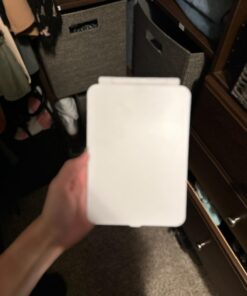 FUNTOUCH Rechargeable Travel Makeup Mirror with 72 Led Lights, Portable Lighted Beauty Mirror, 3 Color Lighting, Dimmable Touch Screen, Tabletop LED Folding Cosmetic Vanity Mirror White 37 61urSVMmrOL