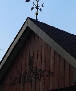 Alternative view of Montague Metal Products 32-Inch Deluxe Weathervane with Swedish Iron Horse Ornament,White