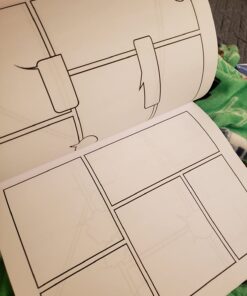 Blank Comic Book For Kids : Create Your Own Comics With This Comic Book Journal Notebook: Over 100 Pages Large Big 8.5" x 11" Cartoon / Comic Book With Lots of Templates (Blank Comic Books) Paperback 14 61urkO86dL