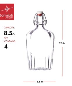Alternative view of Bormioli Rocco Fiaschetta Glass 8.5 Ounce Pocket Flask, Set of 4 8.5 Oz.