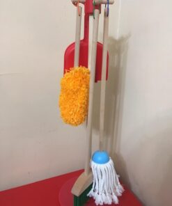 Melissa & Doug Dust! Sweep! Mop! 6-Piece Pretend Play Cleaning Set - Broom, Duster, Kid-Sized Cleaning Toys For Boys and For Girls 61 61uv9DWRyyL
