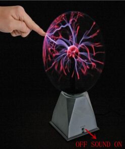 Lebbeen Glass Plasma Ball Sphere Lightning Light Lamp Party Magical Ball electrostatic Flashing Ball (5.0 Inches) 9 61uvDsZx0dL 2