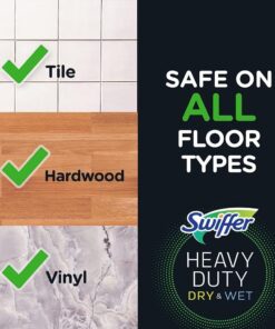 Swiffer Sweeper Dry Mop Refills for Floor Mopping and Cleaning, All Purpose Floor Cleaning Product, Unscented, 52 Count (Packaging May Vary) 52 Count (Pack of 1) 18 61uvhX6WJTL
