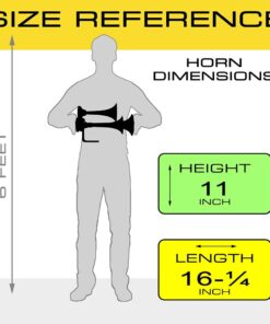 Vixen Horns Train Horn Kit for Trucks/Car/Semi. Complete Onboard System- 200psi Air Compressor, 3 Gallon Tank, 3 Trumpets. Super Loud dB. Fits Vehicles like Pickup/Jeep/RV/SUV 12v VXO8330/3318 Chrome Train Horn / Chrome Compressor / Black Tank 13 61uwto0GeL