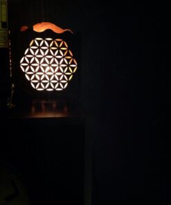 CRYSTAL DECOR Himalayan Pink Salt Lamp Basket & Dimmer Cord Bulb Flower 35 61uxbVPmZFL