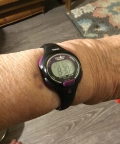 Timex Women's Ironman Essential 34mm Watch Black/Purple 24 61uz vhmrL