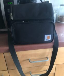 Carhartt Deluxe Dual Compartment Insulated Lunch Cooler Bag, Black Solid 63 61uz4BhP3KL